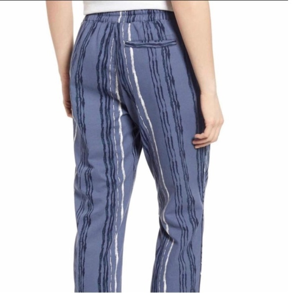 CASLON Casual Blue and White Striped Drawstring Waist Pants Size XS - Picture 2 of 12